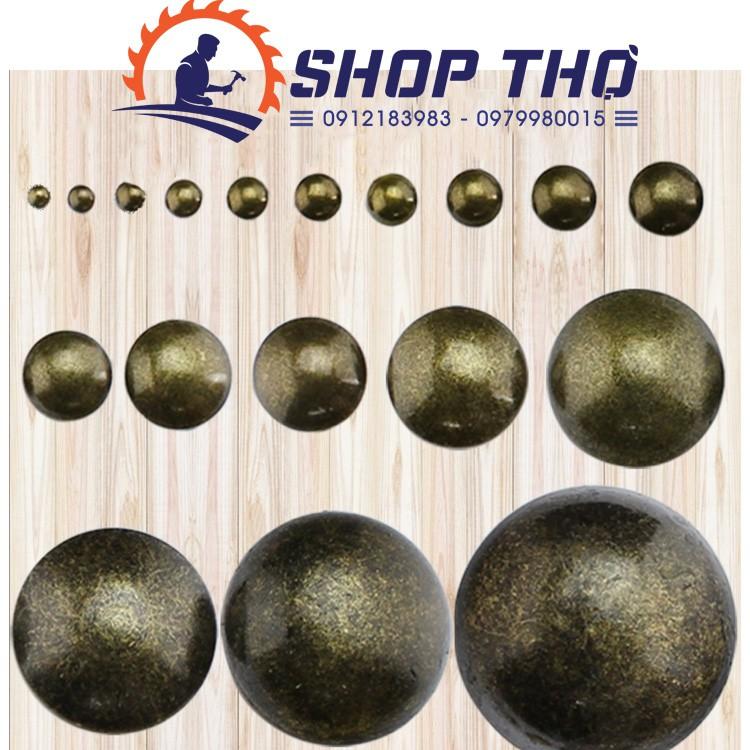 Đinh mũ màu đồng giả cổ đường kính từ 25-47mm