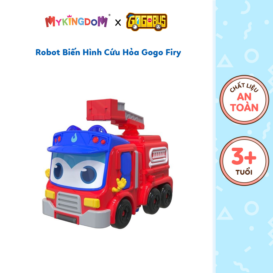 Đồ Chơi GOGO BUS Robot Biến Hình Có Đèn Và Âm Thanh Cứu Hỏa Firy YS3041B