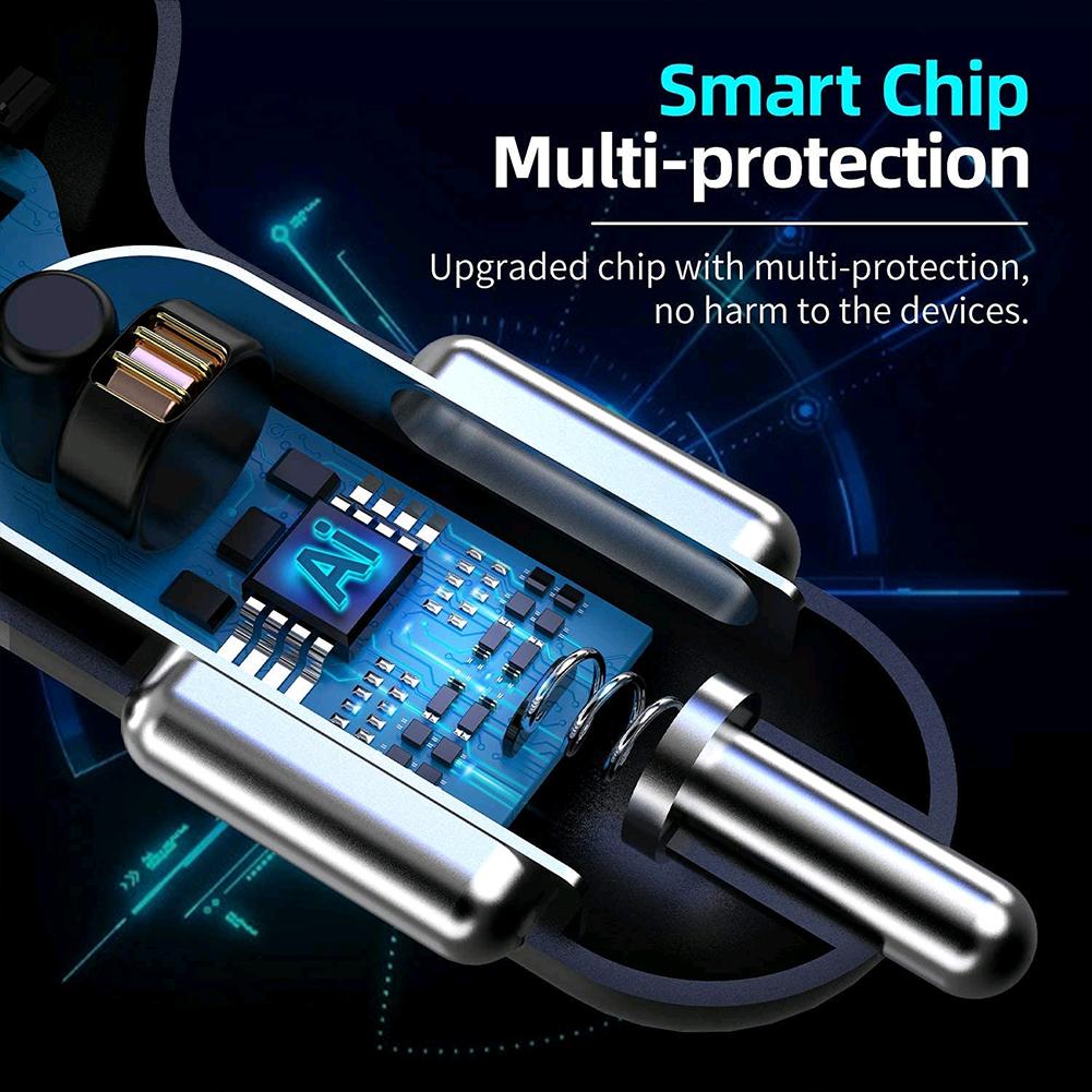 Bộ sạc điện thoại 4 Port Car Charge Quick Charge 35W Bộ chuyển đổi xe hơi nhanh Sạc nhanh