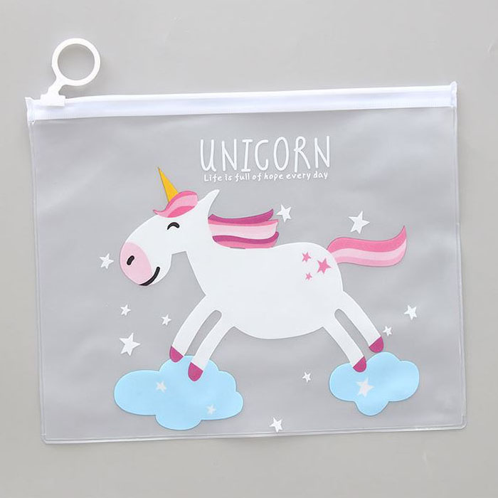 Túi Đựng Bút viết Zip Unicorn