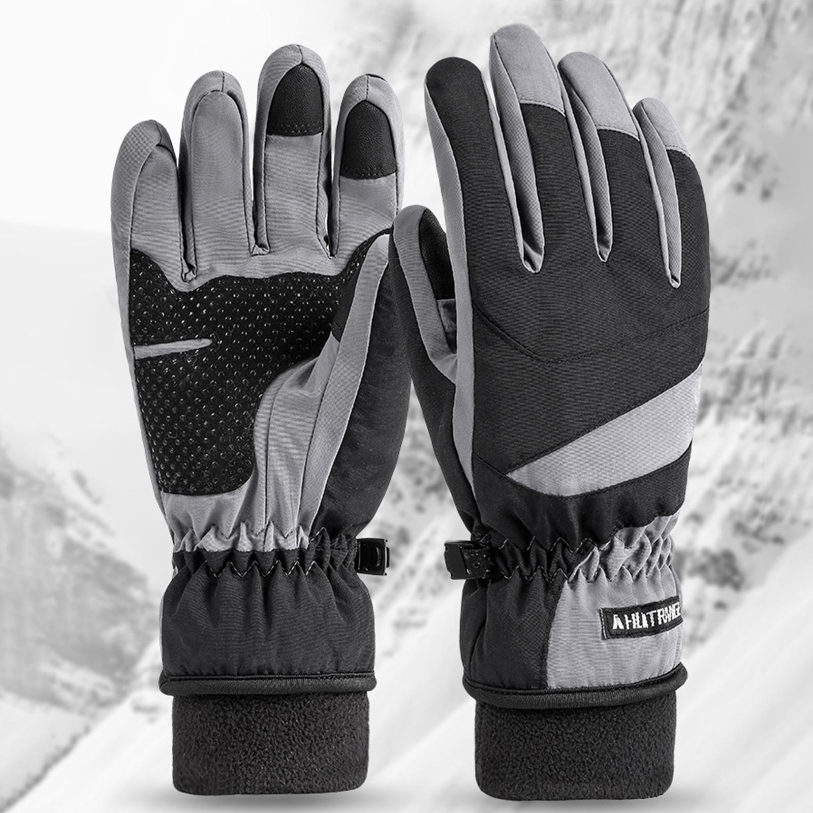 Găng Tay Mùa Đông Unisex Nam Nữ Giữ Ấm Chống Thấm Nước Sử Dụng Màn Hình Cảm Ứng Dễ Dàng