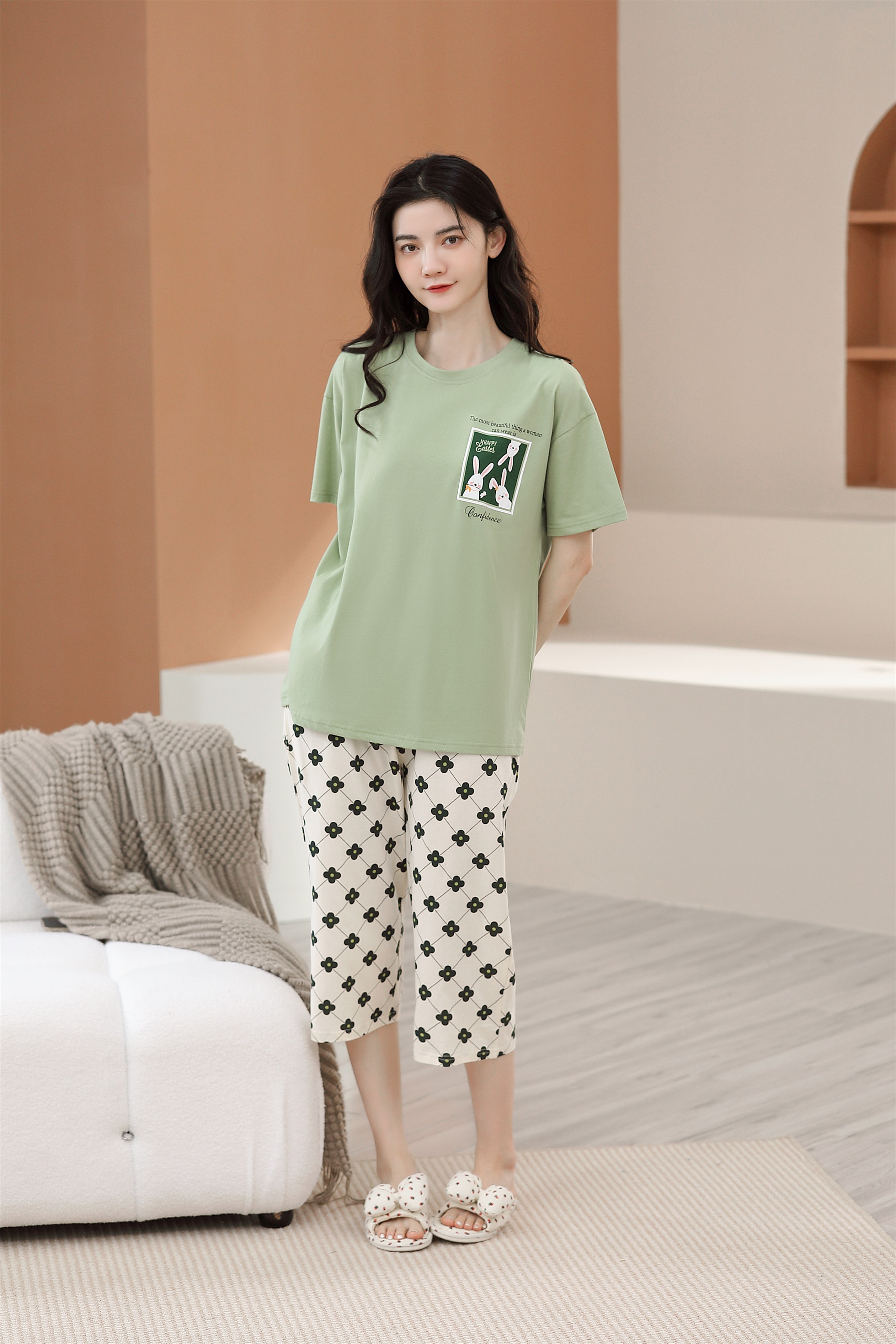 Quần áo mặc nhà cotton 5651