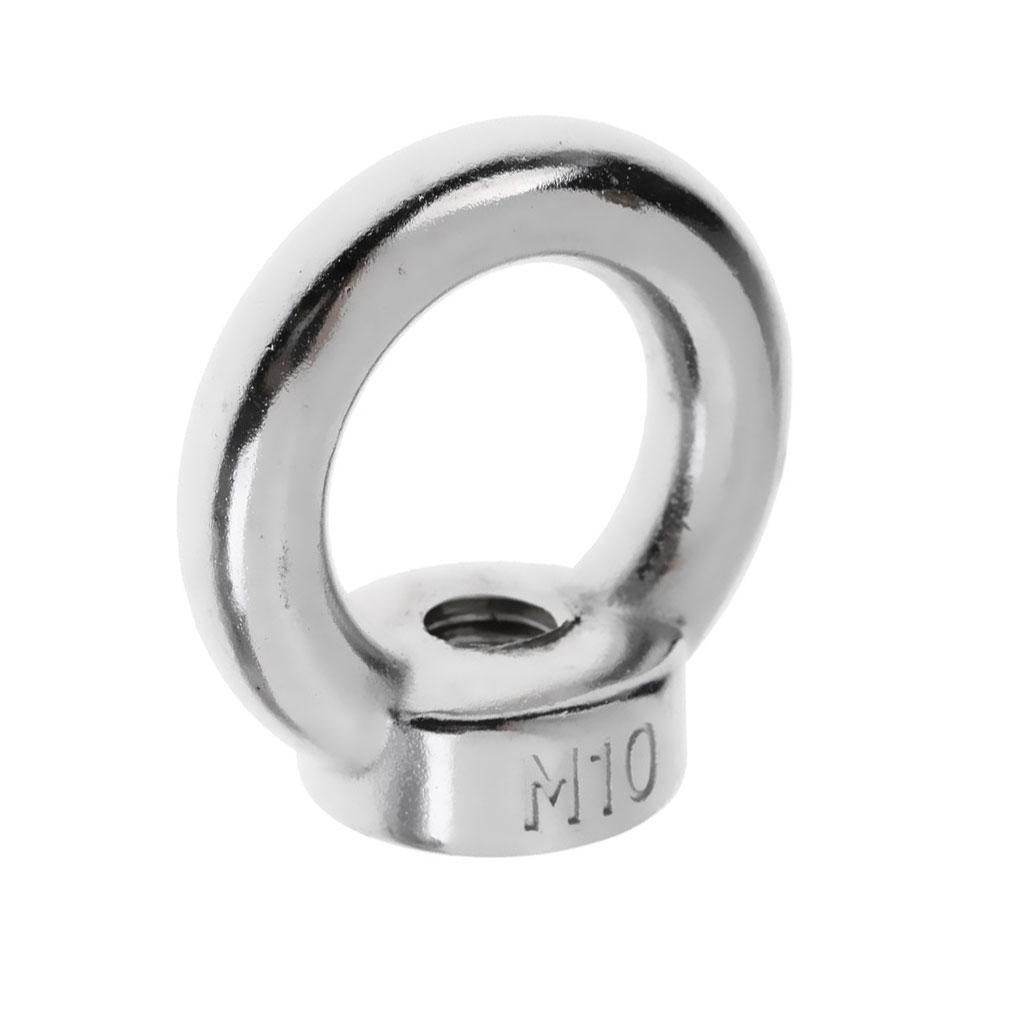 2xM6/M8/M10/M12-M22 304 Stainless Steel Lifting Eye Nut Shape Nuts 10mm