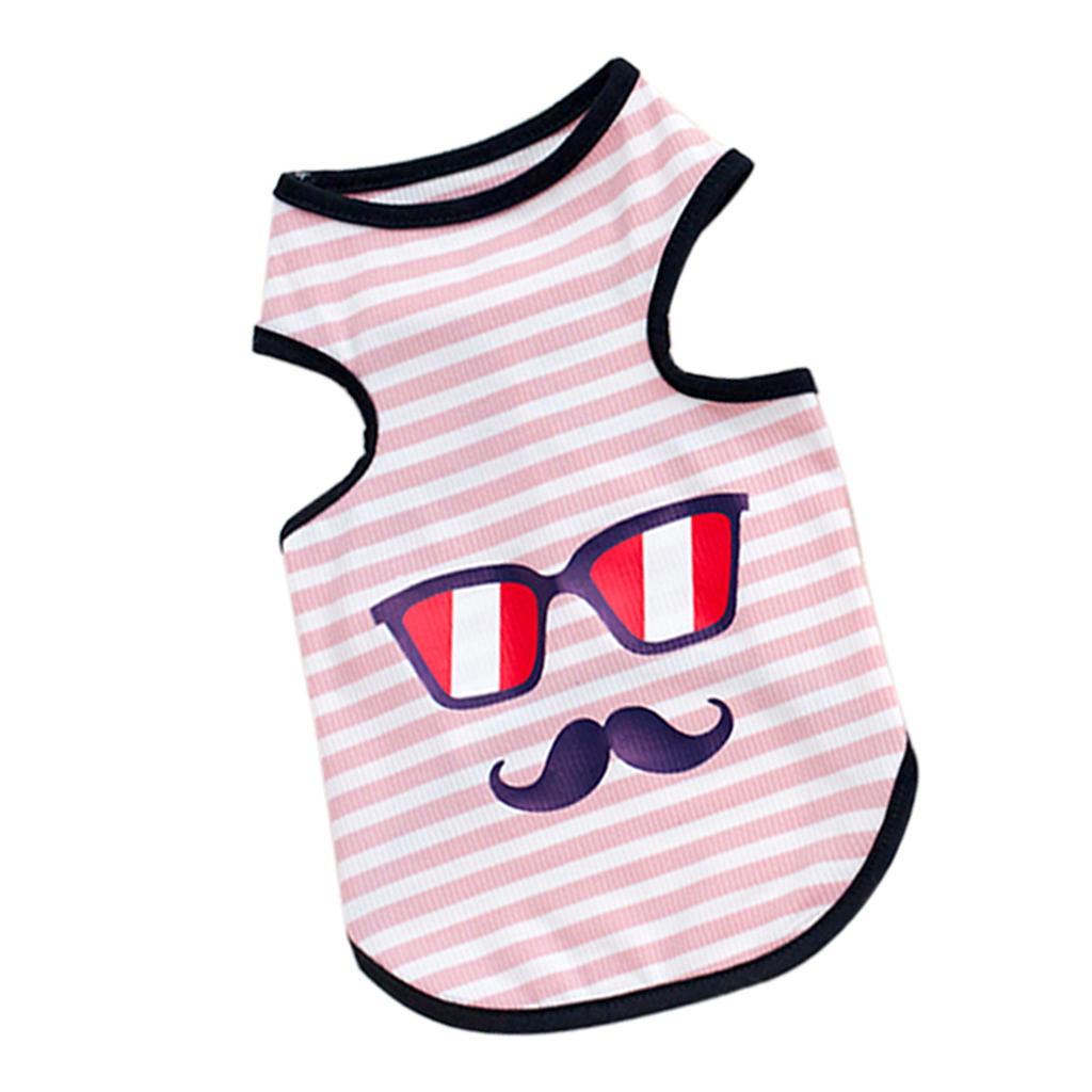 Sunglasses Print Pet Puppy Dog Cat Pet Clothes Dress Vest T Shirt