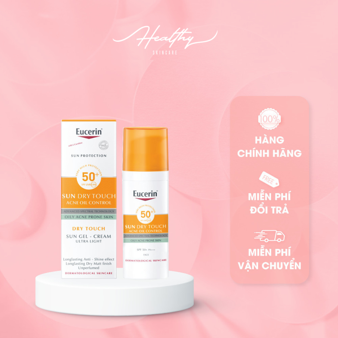 Kem Chống Nắng Kiểm Soát Nhờn Eucerin Sun Gel-Creme Oil Control Dry Touch SPF 50+