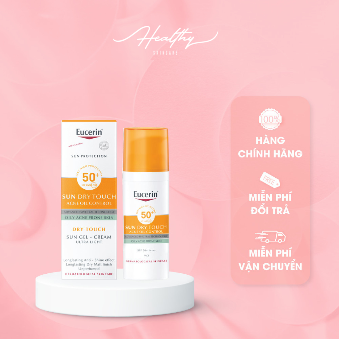 Kem Chống Nắng Kiểm Soát Nhờn Eucerin Sun Gel-Creme Oil Control Dry Touch SPF 50+ (50ml)