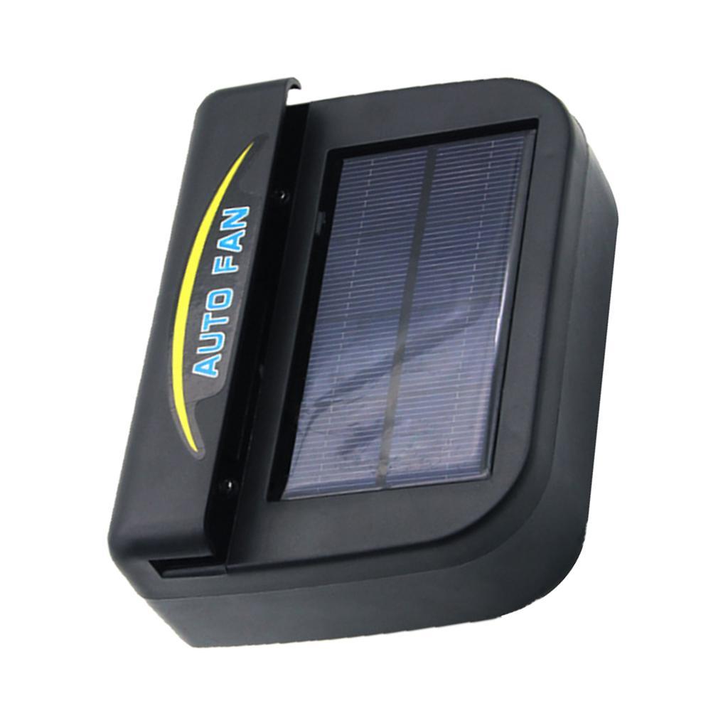 Automobile Cooler Ventilation Fan Air Vent Exhaust Heat Fan Solar Energy Powered Vehicle Car Auto with Rubber Strip