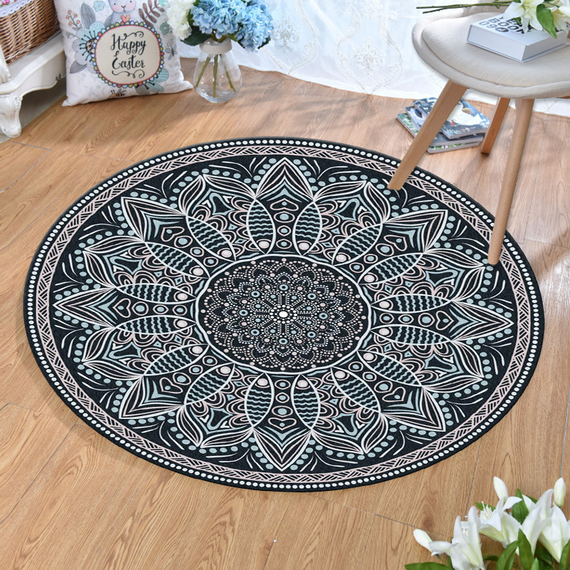 Thảm Tròn Phong Cách Bohemia Nordic
