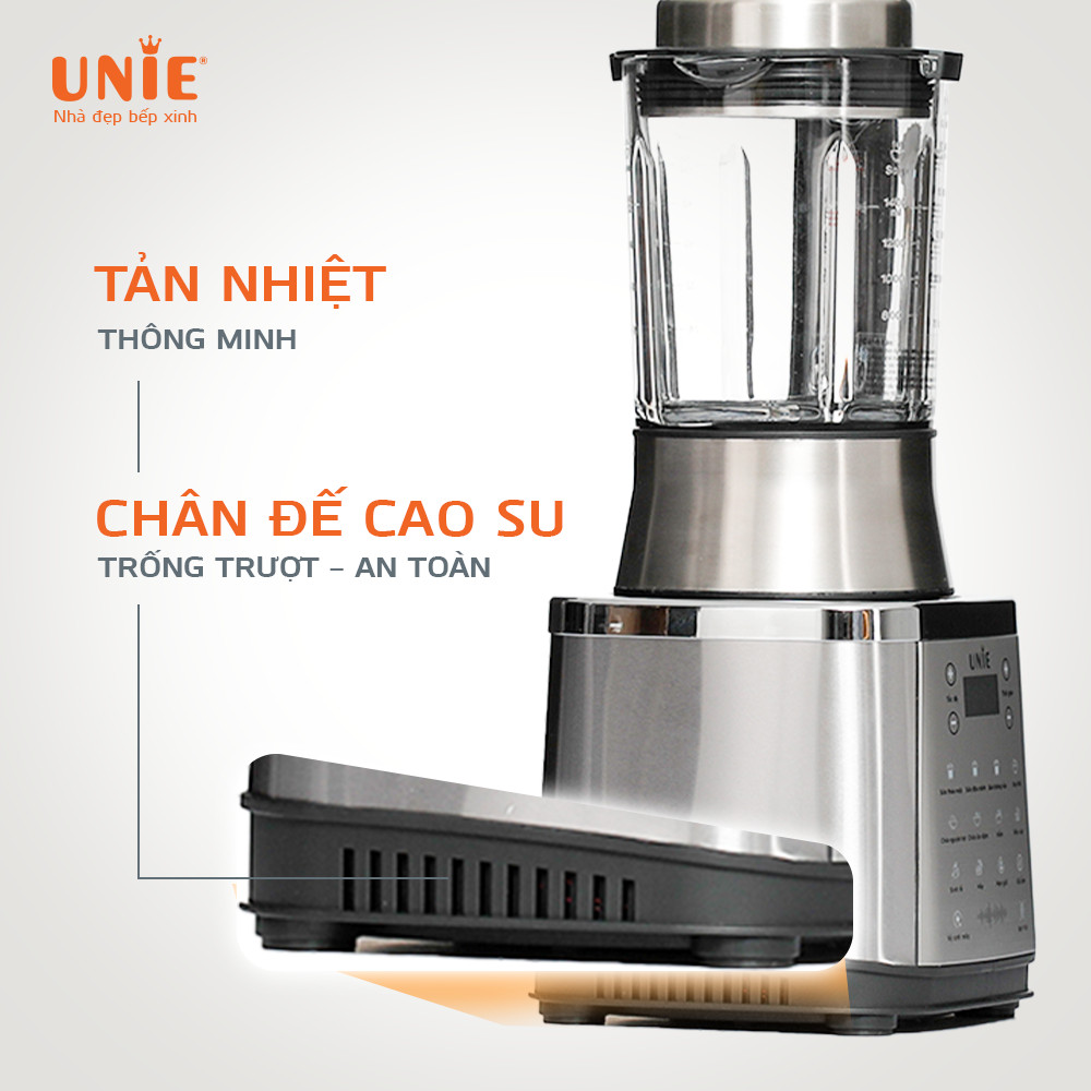 Máy Làm Sữa Hạt Xay Nấu Đa Năng UNIE V8S 12 Chế Độ Nấu Tiêu Chuẩn Đức Công Suất 1800W Dung Tích 1750 ML- Hàng Chính Hãng