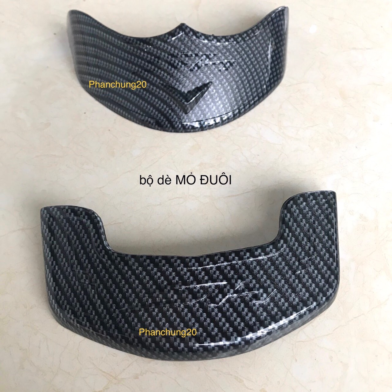 CẶP ỐP MỎ DÈ TRƯỚC / SAU DÙNG CHO ĐỜI XE SH 2017 2018 2019 CACBON