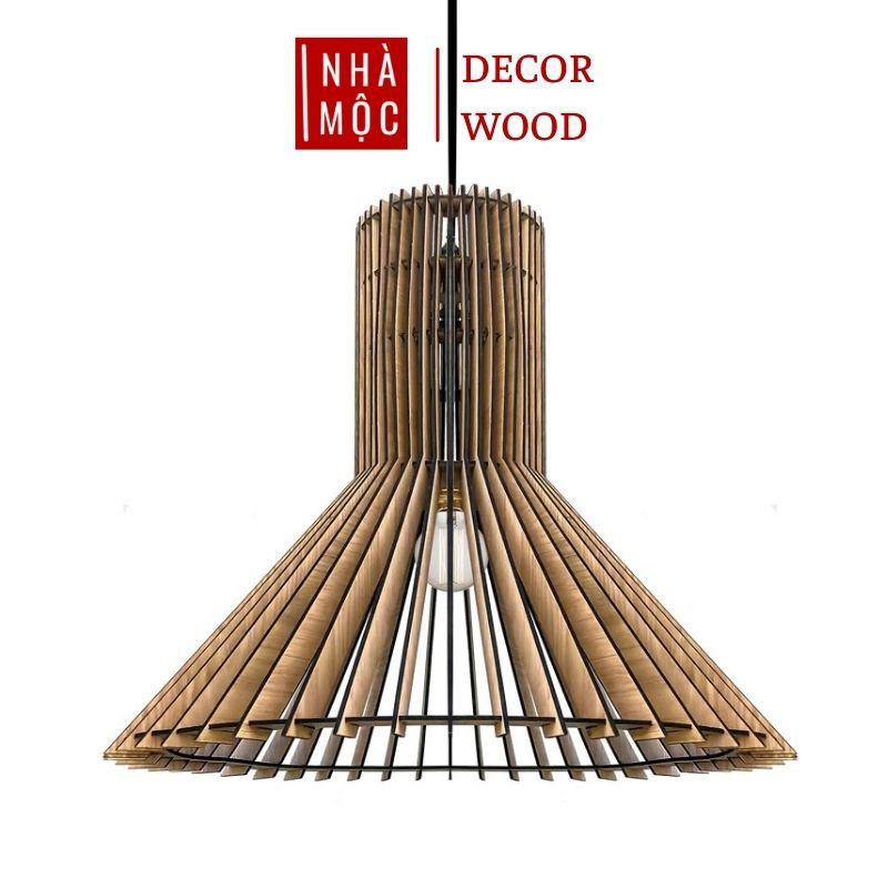 Đèn gỗ thả trần trang trí mẫu TT16