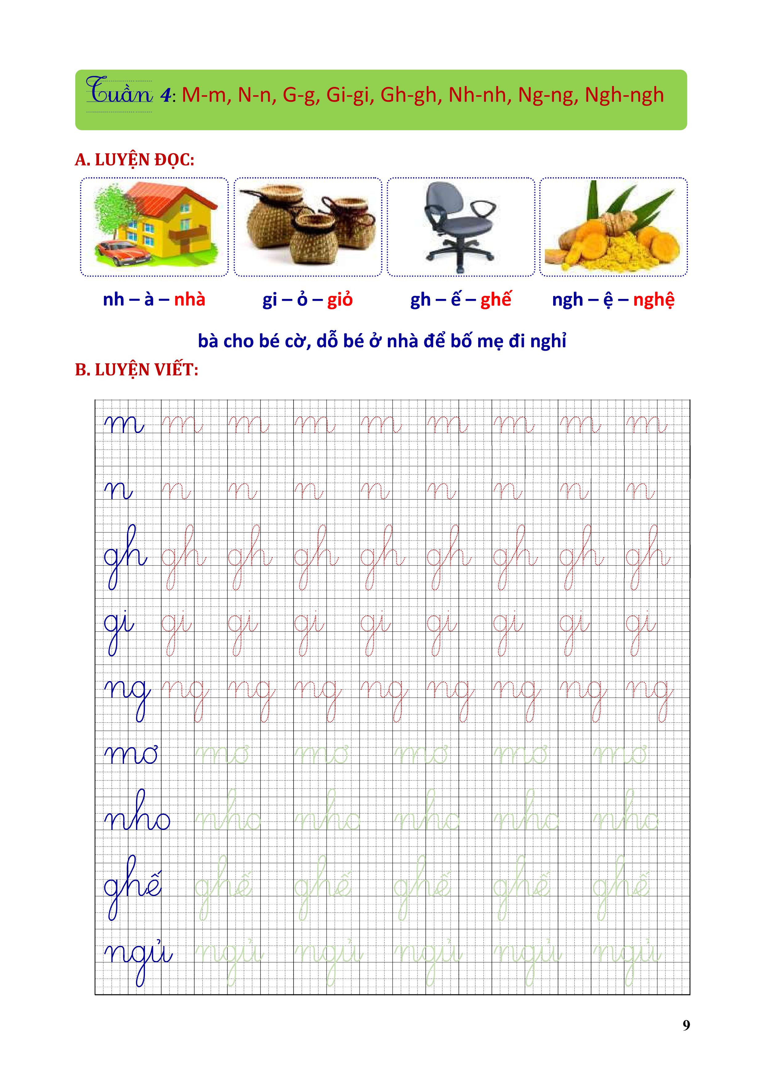 Phiếu bài tập cuối tuần Tiếng Việt 1 - Biên soạn theo chương trình mới