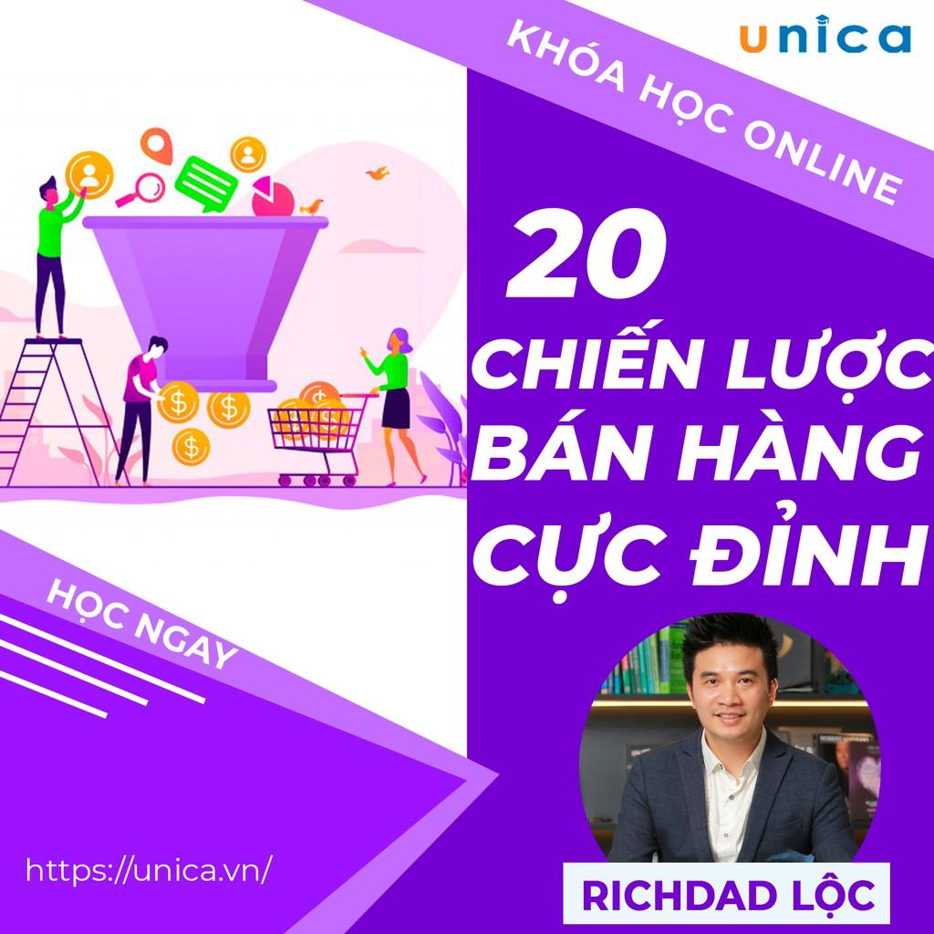 Khóa học SALE BÁN HÀNG- 20 Chiến lược bán hàng tuyệt đỉnh UNICA.VN