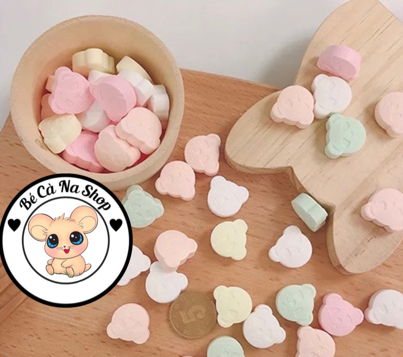 Vitamin trái cây hình gấu bổ sung dinh dưỡng thức ăn cho hamster thỏ bọ sóc chinchiilla