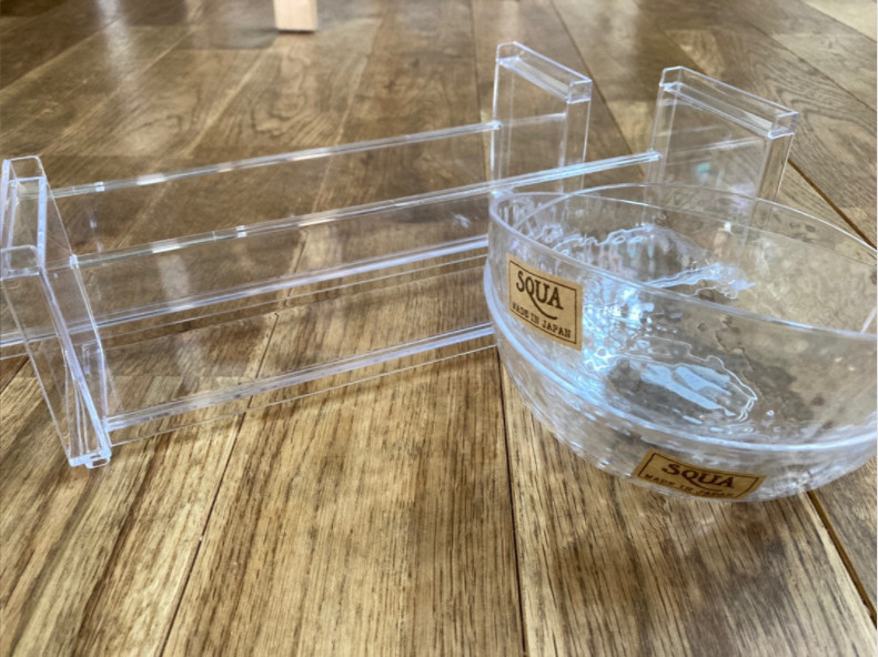 Đĩa nhựa sâu lòng Nakaya họa tiết kim cương hàng chuẩn Made in Japan