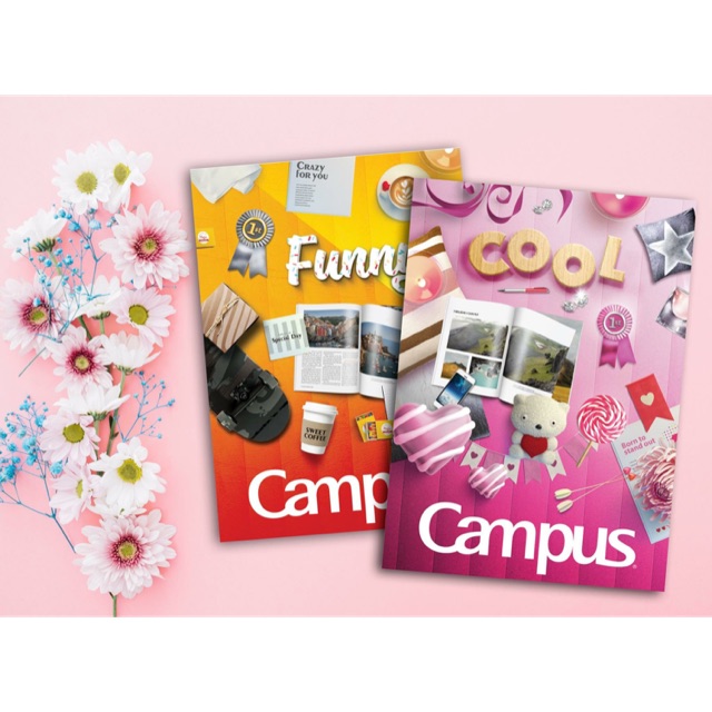 Vở Kẻ Ngang Campus GIFT - 200 Trang (10 cuốn)