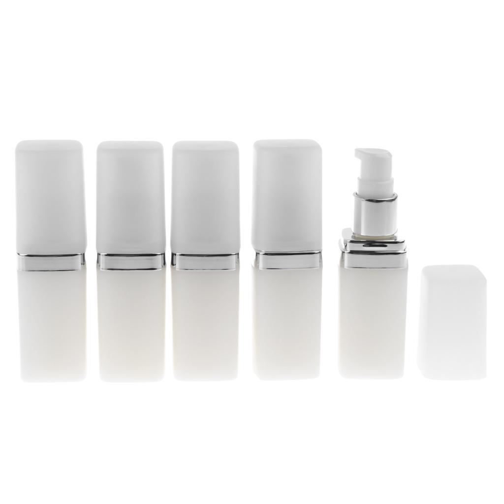 5 Pieces 15ml Protable Bottles Shampoo Empty Lotion Container Pressed Pump Spray