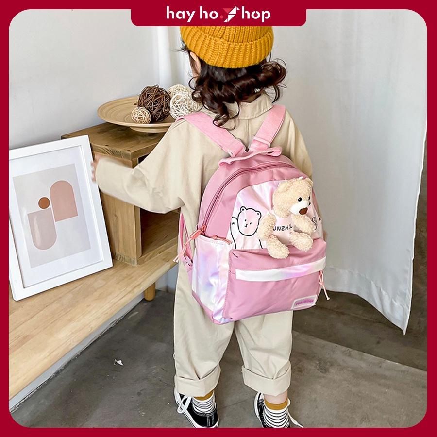 Balo cho bé mẫu giáo hình thú bông đáng yêu phong cách Hàn Quốc thời trang siêu nhẹ cho bé đi học tham quan