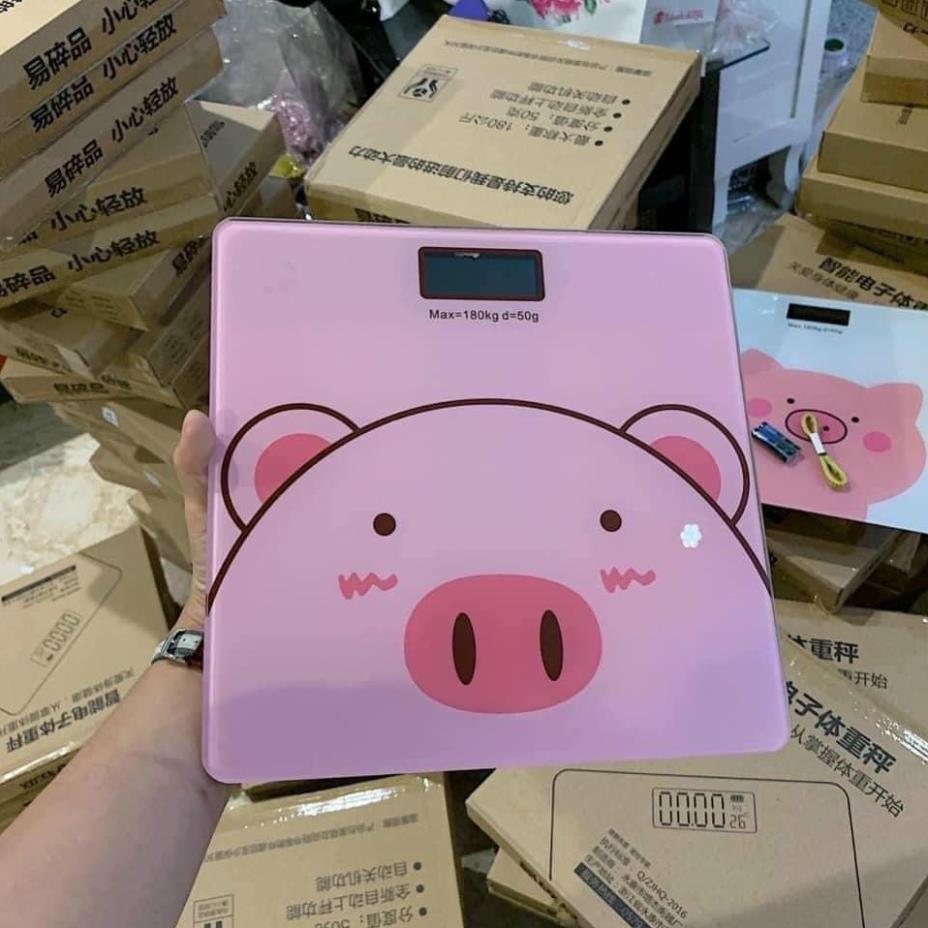 CÂN SỨC KHOẺ ĐIỆN TỬ HÌNH HEO HỒNG CUTE