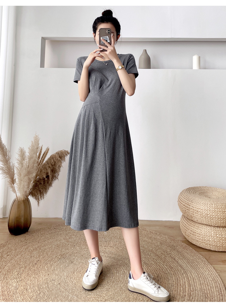 Đầm bầu thun cotton dáng dài DR3121