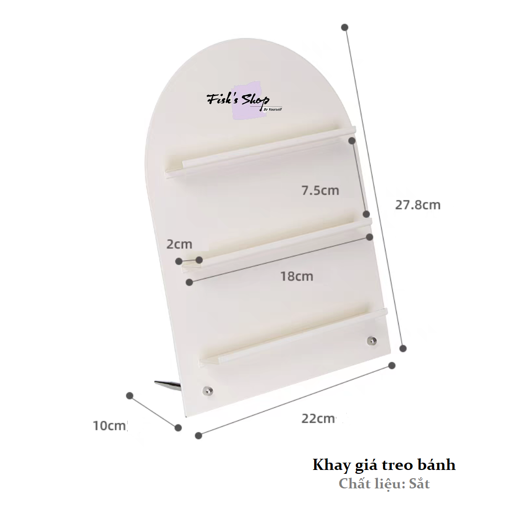 Khay đựng bánh sinh nhật, điểm tâm màu pastel