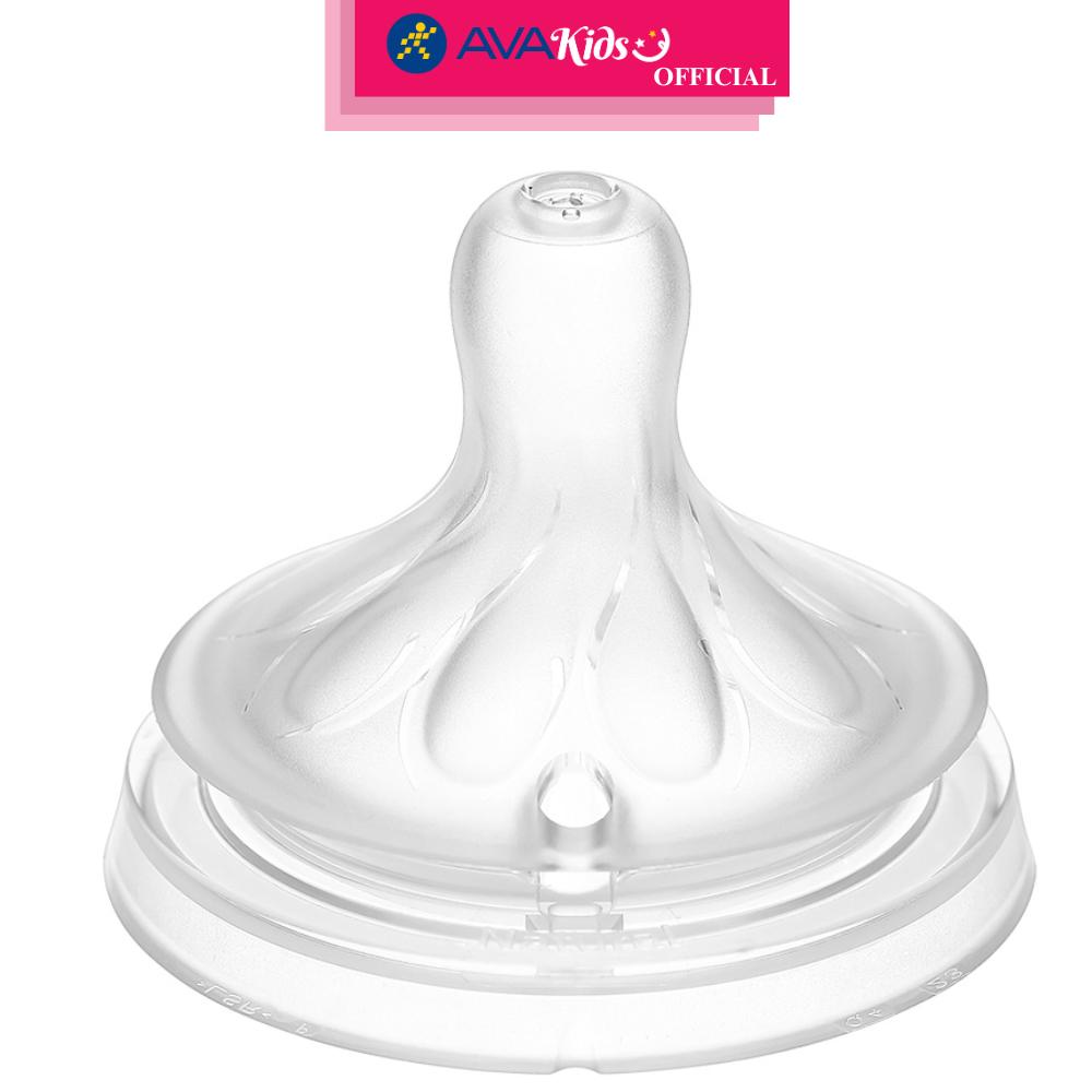 Bộ 2 núm ti Philips Avent SCY965/02 cổ rộng size 5 (6 - 9 tháng) - Hàng Chính Hãng