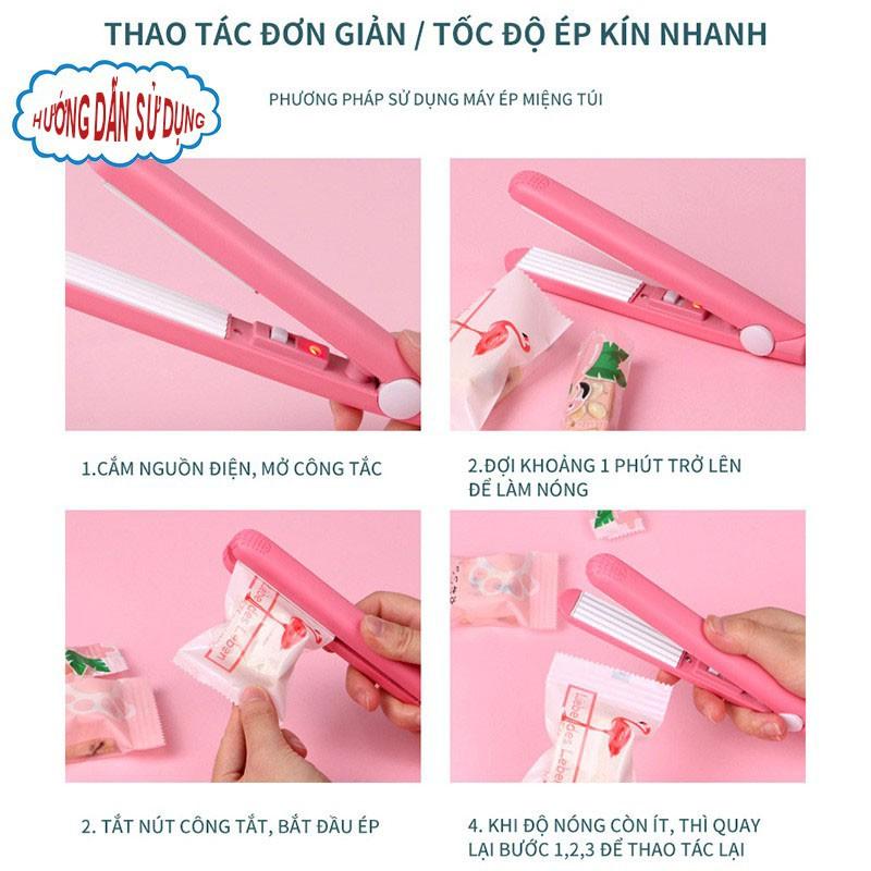 Máy hàn miệng túi mini cầm tay dùng với túi nilong, túi nhựa