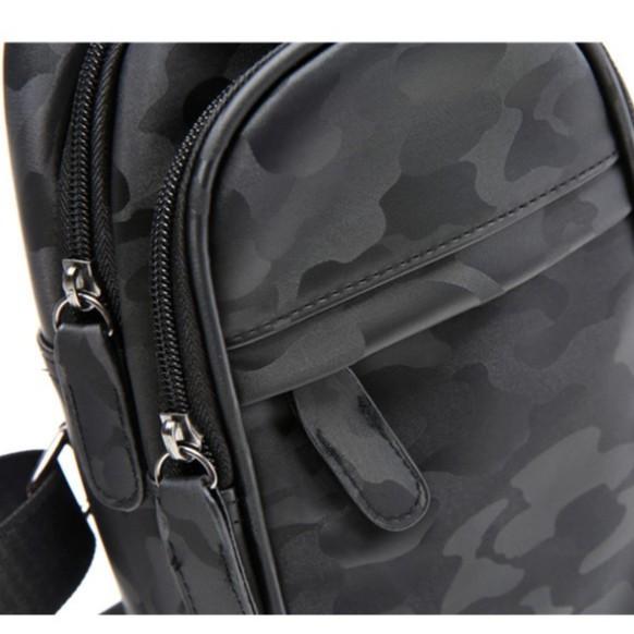 Túi đeo chéo, da PU cao cấp, họa tiết Camo, rằn ri