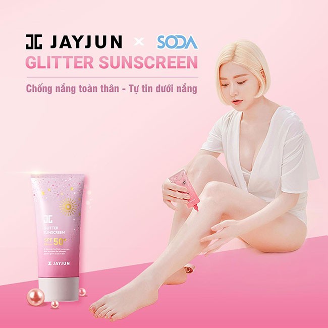 Kem Chống Nắng Cho Mặt &amp; Toàn Thân JAYJUN SP50 PA+++ 50ml Glitter Sunscreen