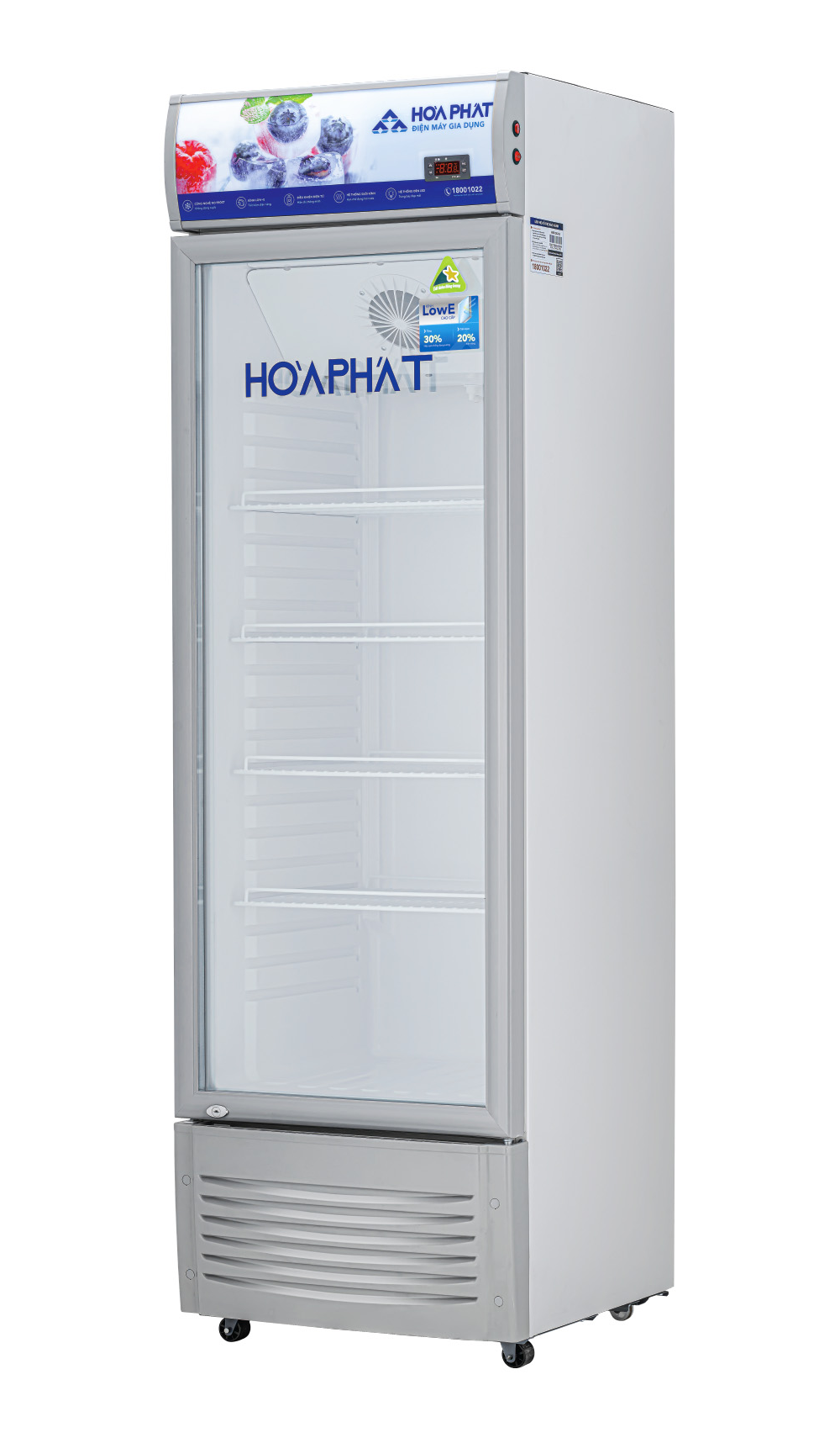 Tủ mát Hòa Phát 1 cánh không inverter 242 lít HSR D6242 - Hàng chính hãng