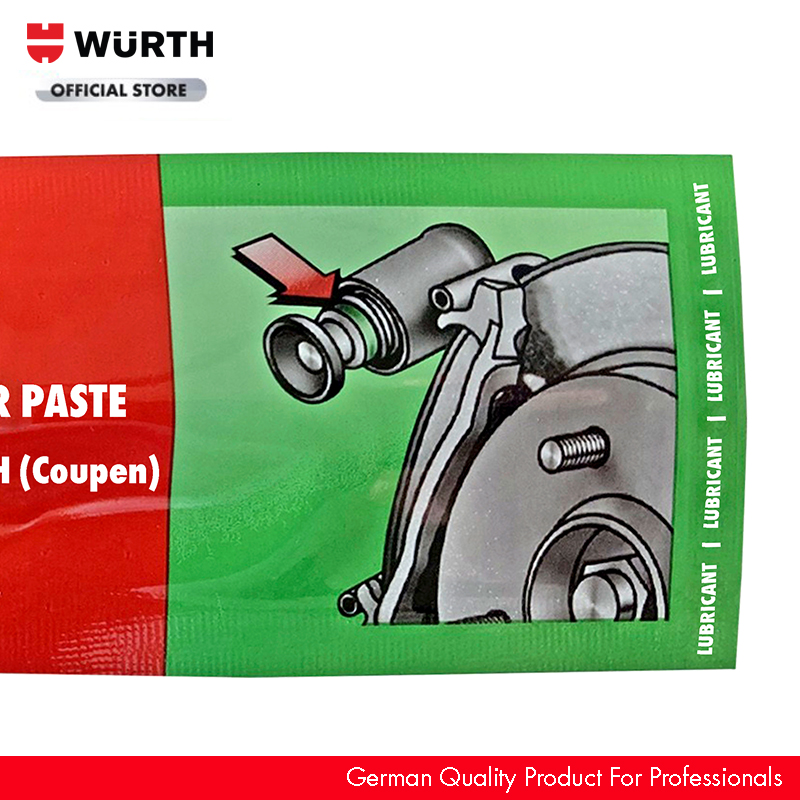 Wurth Mỡ Tra Ống Phanh (Tra Coupen) Dạng Tuýp Brake Cylinder Paste 10G