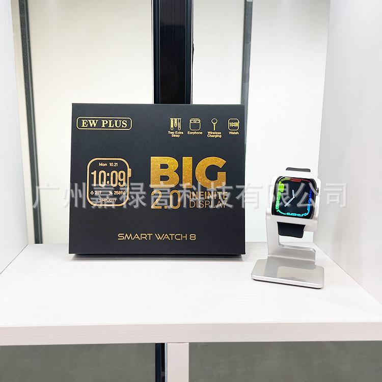 Ưu đãi đặc biệt đồng hồ thông minh EW Plus Cuộc gọi Bluetooth có tai nghe dây đeo kép Vòng đeo tay thông minh thể thao 2 trong 1 Huaqiangbei
