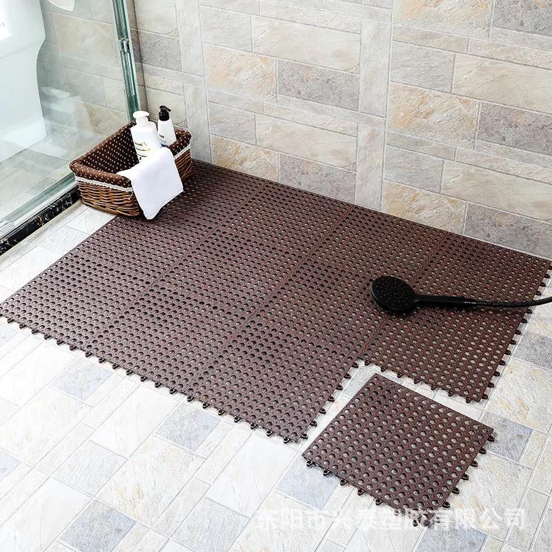 THẢM NHỰA LỖ GHÉP KHÁNG KHUẨN, CHỐNG TRƠN, TRƯỢT Kích thước 30cm x 30cm