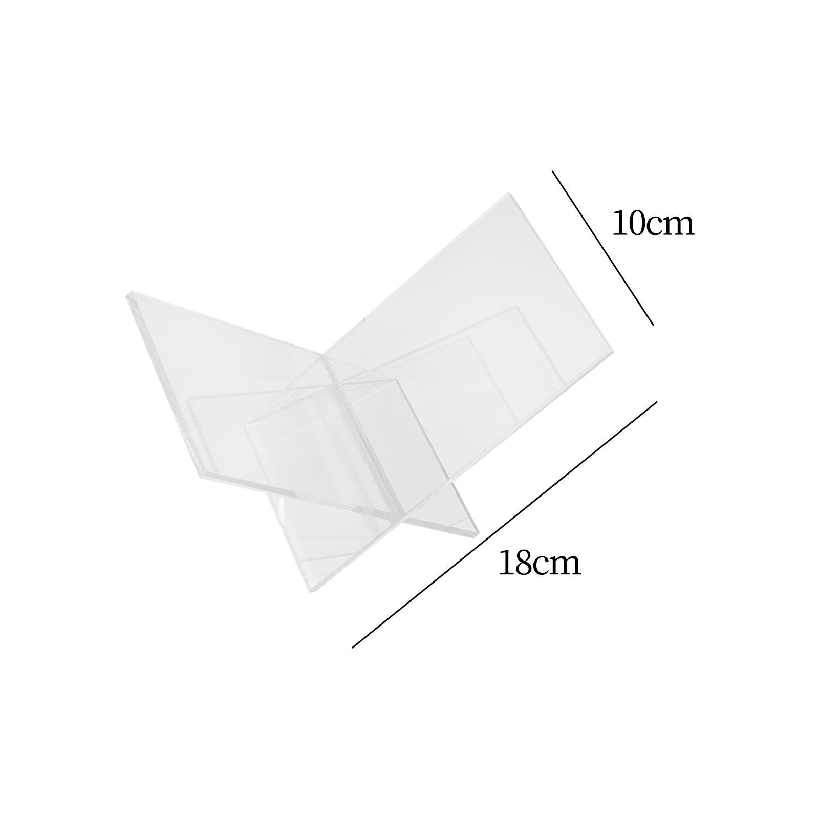 Acrylic Book Reading Holder for Desk Display Storage Shelf Open Book Stand
