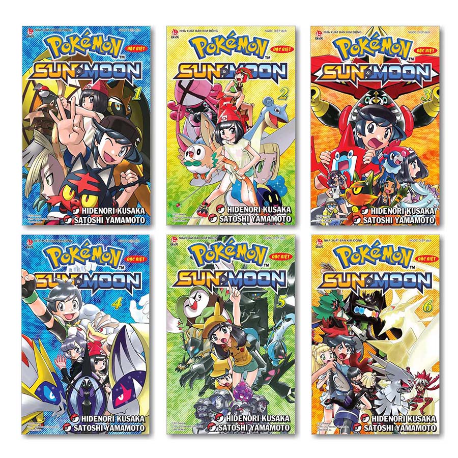 Boxset Pokémon Đặc Biệt SUN &amp; MOON (6 Tập)