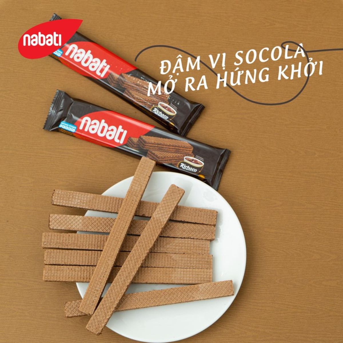 Bánh Kem Xốp Nabati Vị Socola RiChoco - Hộp 20 gói