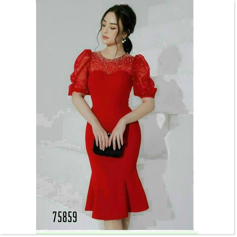 ĐẦM UMI ĐÍNH NGỌC MÀU SẮC XINH XẮN NHƯNG KHÔNG KÉM PHẦN SÁNG TRỌNG THỜI TRANG KING STORE