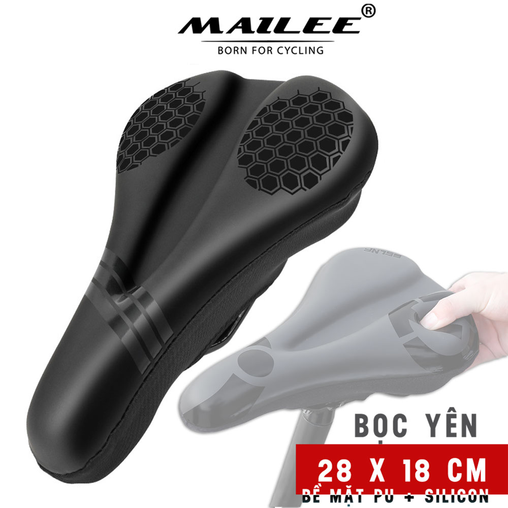 Vỏ Bọc lót yên xe đạp thể thao thoáng khí ESL-01 với bọt biển mềm dày, 1 cỡ size 28x18 cm cho xe đạp địa hình/ xe đạp đua đường trường