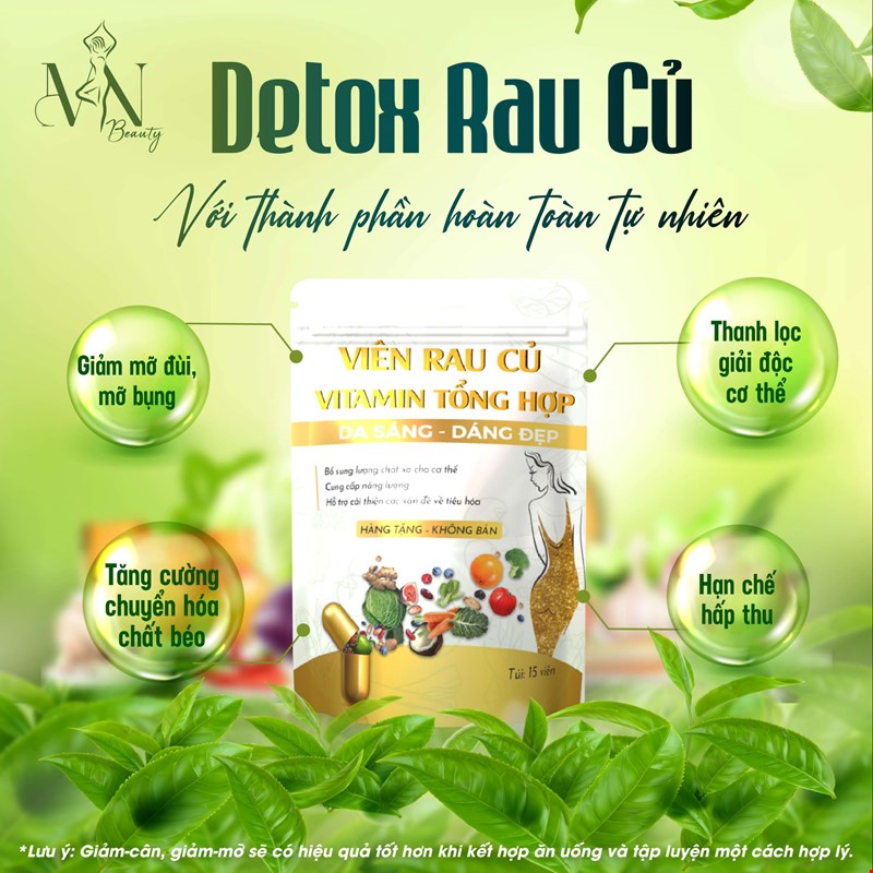 vị đào thơm dễ uống tặng kèm gói detox rau củ - n an toàn Đông Anh [ 1 Hộp 15 gói ]