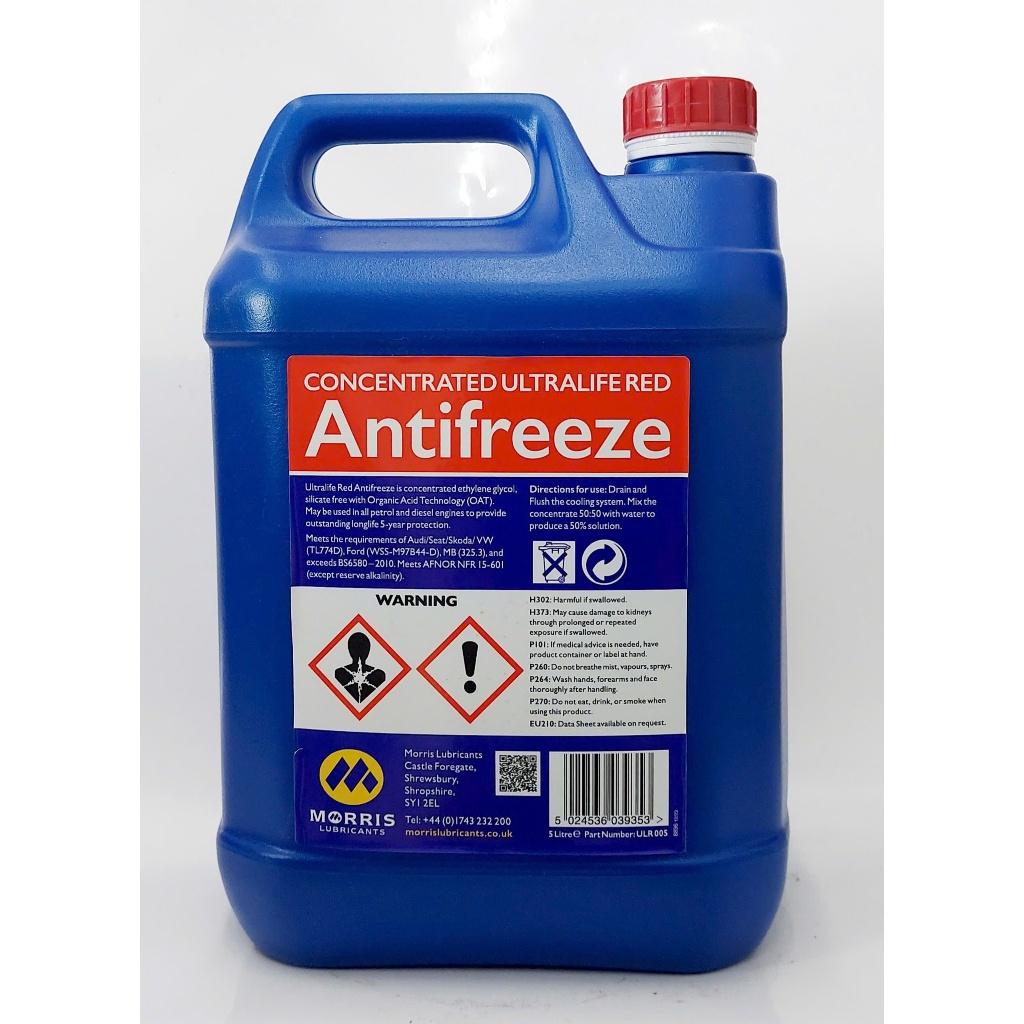 Nước làm mát: Ultralife Red Longlife Antifreeze, can 5 lít