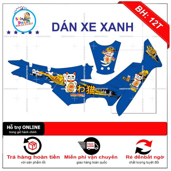 Tem xe wave nhỏ đời đầu mèo thần tài