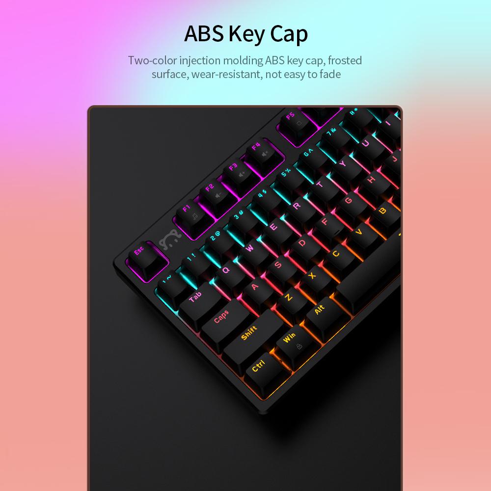 Bàn phím cơ có dây DaiDai STK130 USB dùng cho chơi game, văn phòng