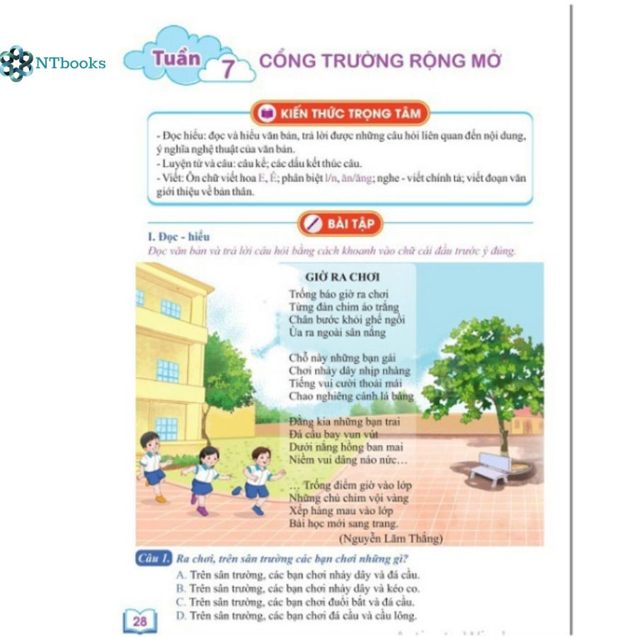 Hình ảnh Sách Bài Tập Tuần Tiếng Việt Lớp 3 Tập 1 - Kết Nối Tri Thức (Biên Soạn theo chương trình Giáo dục phổ thông mới)