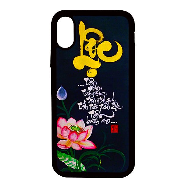 Ốp lưng cho iPhone X thư pháp 33 - Hàng chính hãng