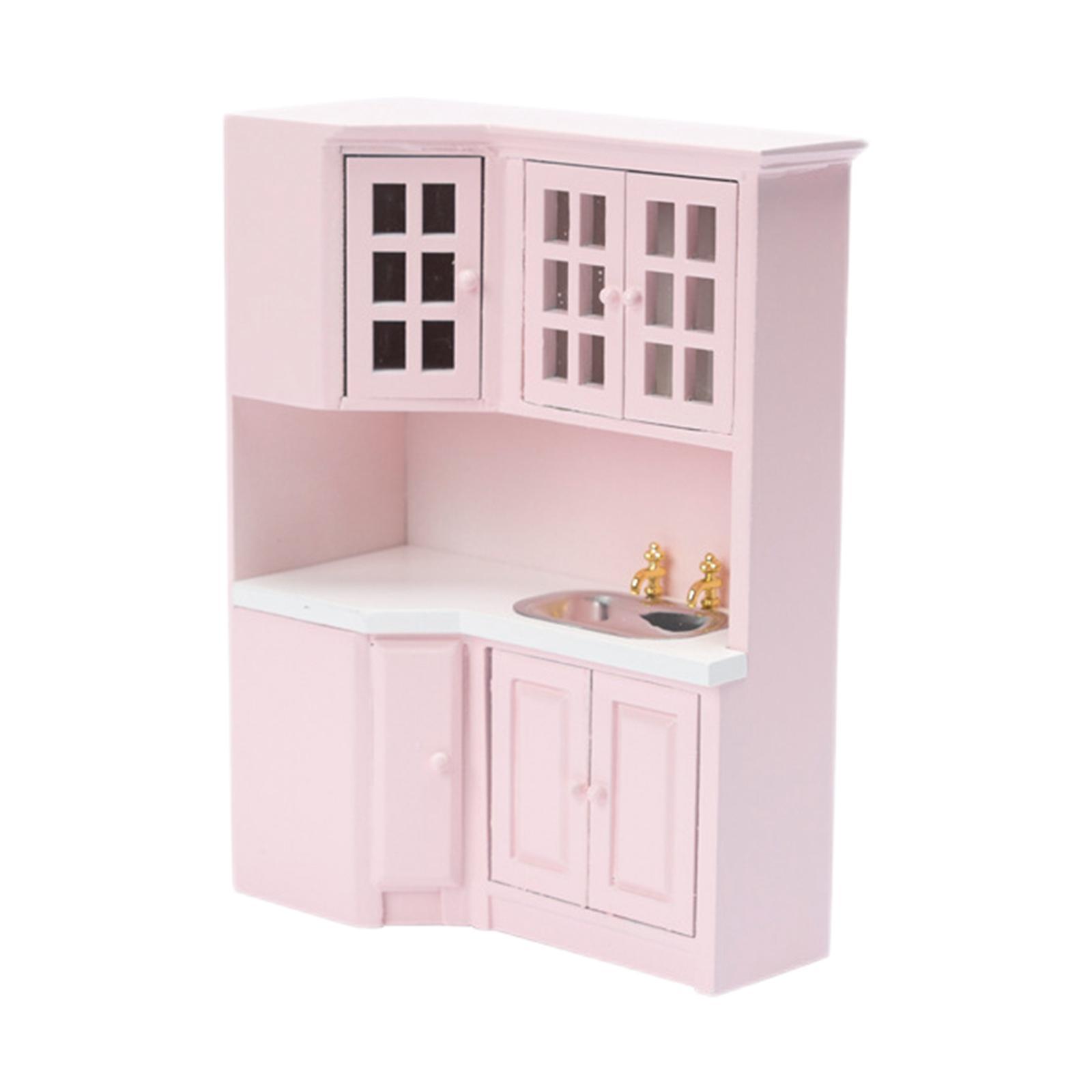 1:12 Doll House Cabinet Baby Doll Living Room Furniture Supplies Decor