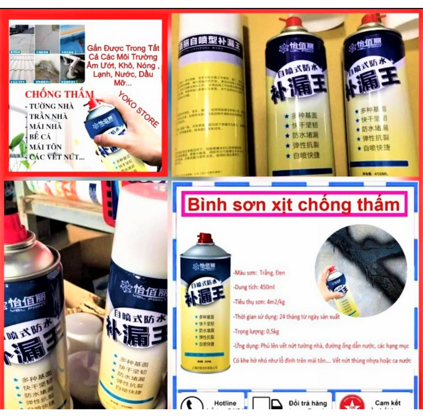 1 CHAI SƠN XỊT SIÊU CHỐNG THẤM XỊT MỌI THỨ TIỆN DỤNG HÀNG LOẠI TỐT