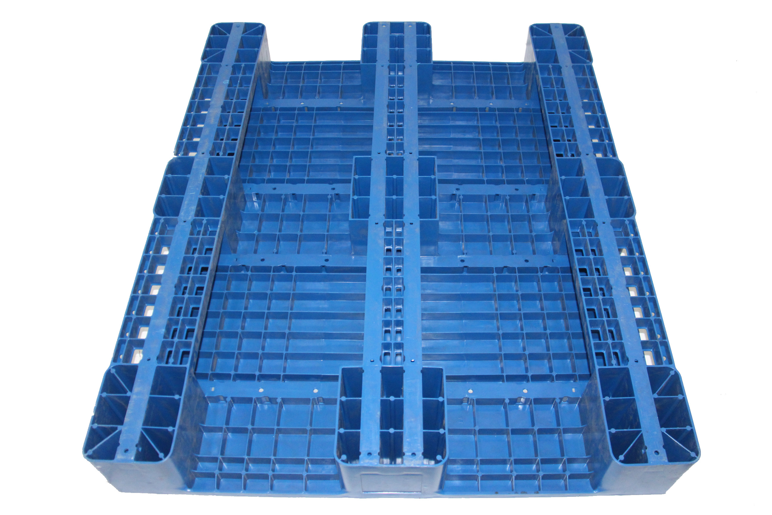 Pallet Nhựa Khôi Việt1200x1000x150 một mặt bít màu xanh