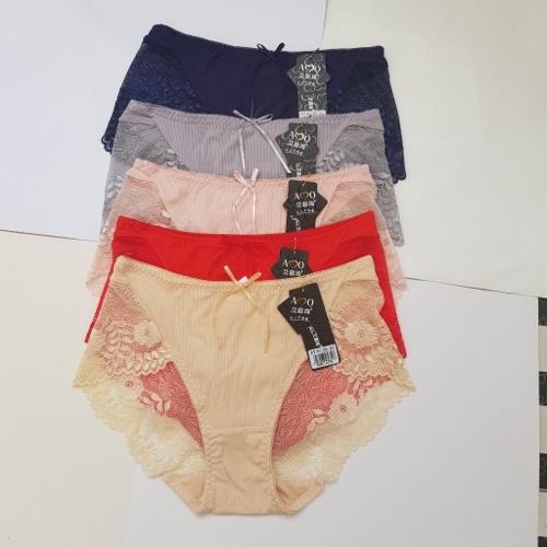 Combo 5 quần lót cotton phối ren siêu đẹp sexy phom to cực đẹp