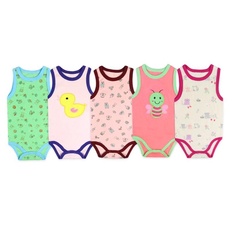 Bodysuit cho bé, đồ liền thân bé trai, bé gái vải cotton thoáng khí, body chip sát nách Easy Baby từ 0-24M (TT-008)