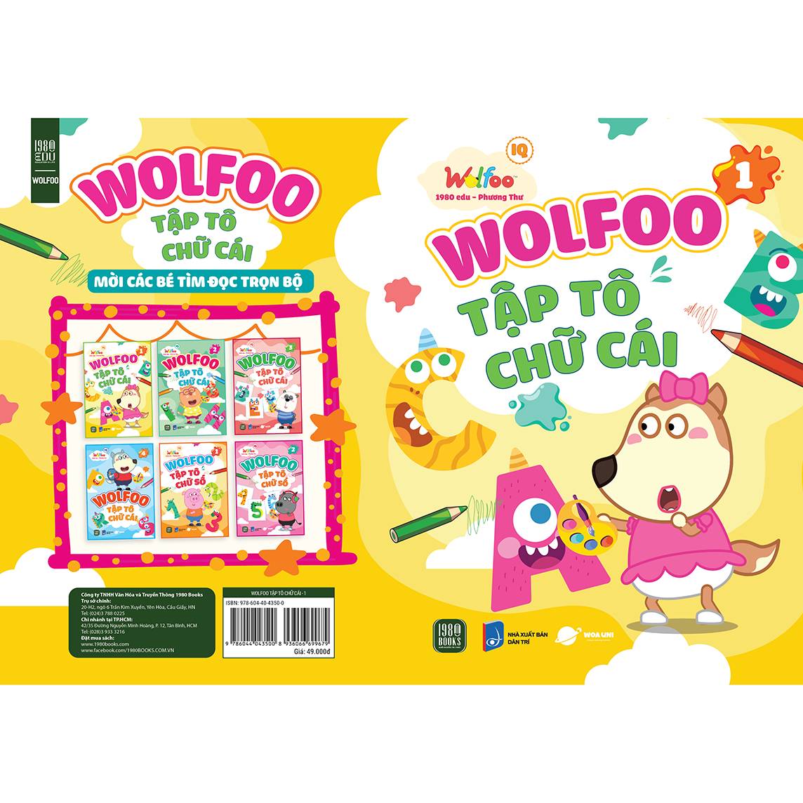 WOLFOO Tập Tô Chữ Cái